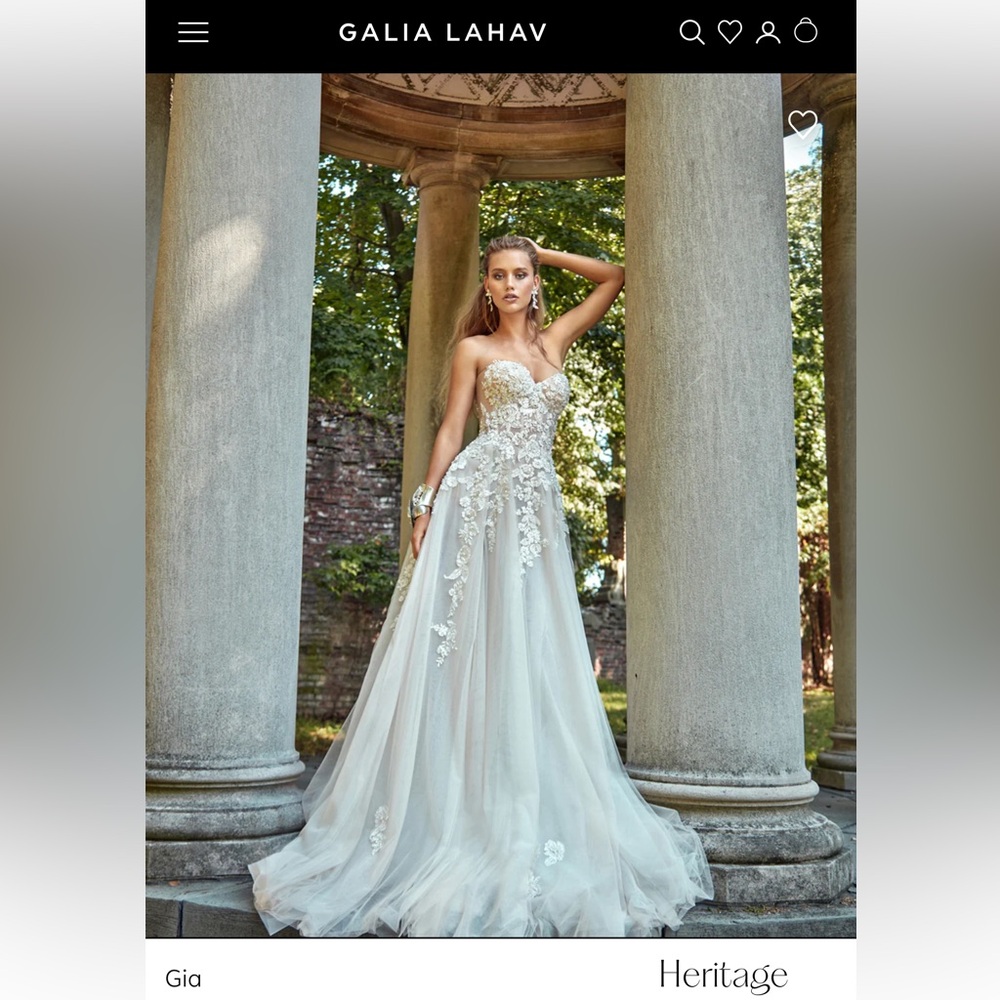 Galia Lahav Couture Gia Strapless Corset Wedding gown in Blush